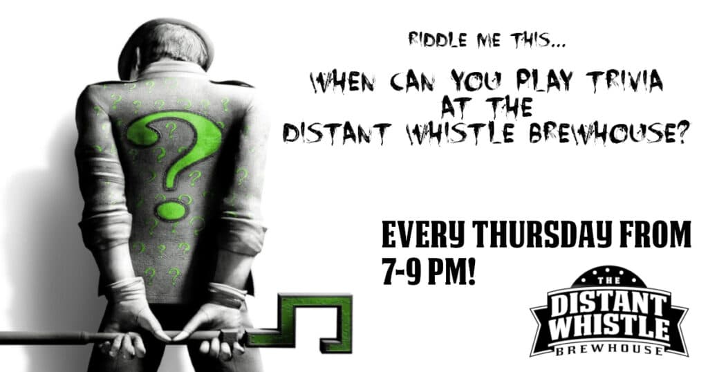 Thirsty Thursday Trivia starts tonight at 7! Get your teams ready, or fly solo.